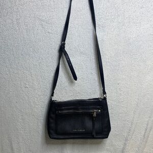 Dana Buchman Black Leather Crossbody Bag